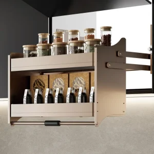 2 Tier Modern Minimalist Pull-out Baskets