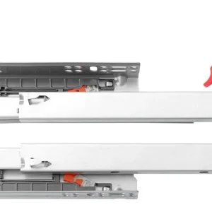 Concealed Undermount Slide with Soft-Close and 3-Section Extension (1D Handle Version)