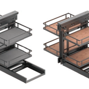 Full-extension Pull-out Basket For Steel Kitchen Cabinets