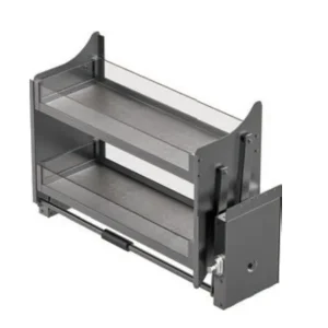 Kitchen Cabinet Pull-Down Glass Basket