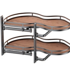 Steel Double-Sided Full-Bearing Corner Pull-Out Basket