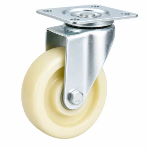 White Nylon Caster Without Brake