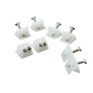 White Plastic Back Plate Buckle
