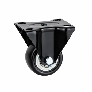 Black PVC Fixed Caster
