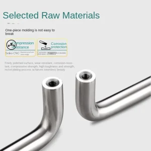 304 Stainless Steel Nickel-Plated L-Shaped Sofa Legs