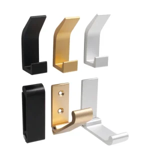 Anodized Aluminum 90° Foldable Wall Coat Hooks