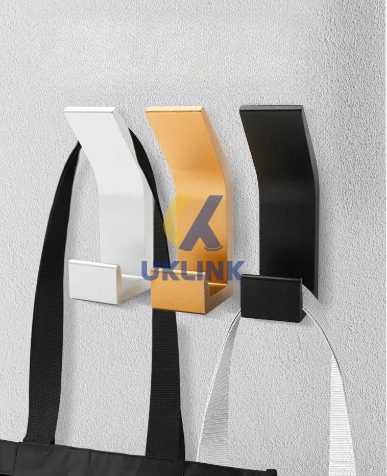 Anodized Aluminum 90° Foldable Wall Coat Hooks - Image 3