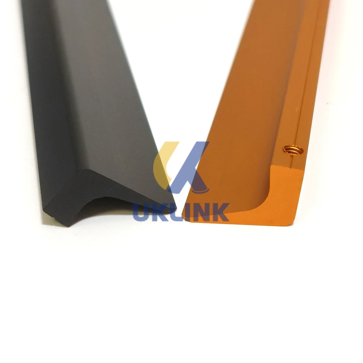 Anodized Aluminum L-Profile Wardrobe Bottom Rail 300mm - Image 3