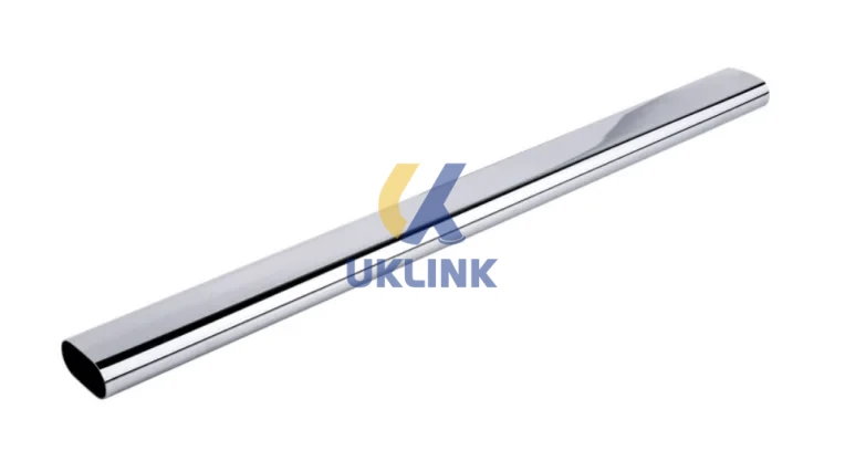 Chrome-Plated Steel Oval Wardrobe Rail 1000mm - Image 2