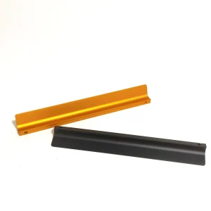 Anodized Gold/Black L-Shape Aluminum Wardrobe Bottom