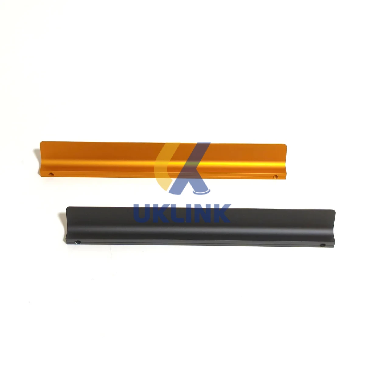 Anodized Gold/Black L-Shape Aluminum Wardrobe Bottom - Image 2