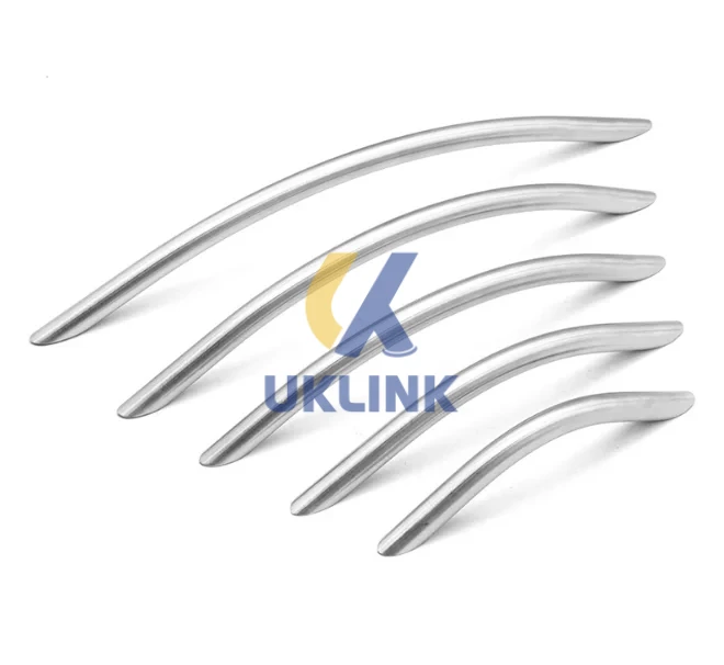 Brushed Stainless Steel Arc-Profile Cabinet Handles 10mm - Image 2