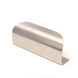 Brushed Stainless Steel Curved L-Flange Cabinet Pull