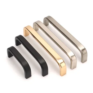 Brushed Stainless Steel D-Shape Cabinet Handles 128mm