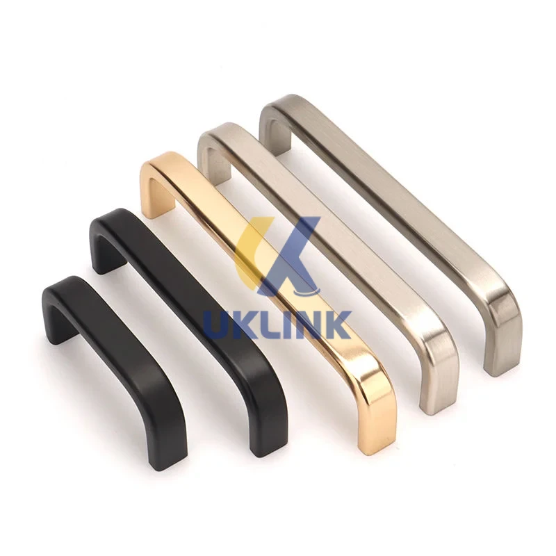 Brushed Stainless Steel D-Shape Cabinet Handles 128mm