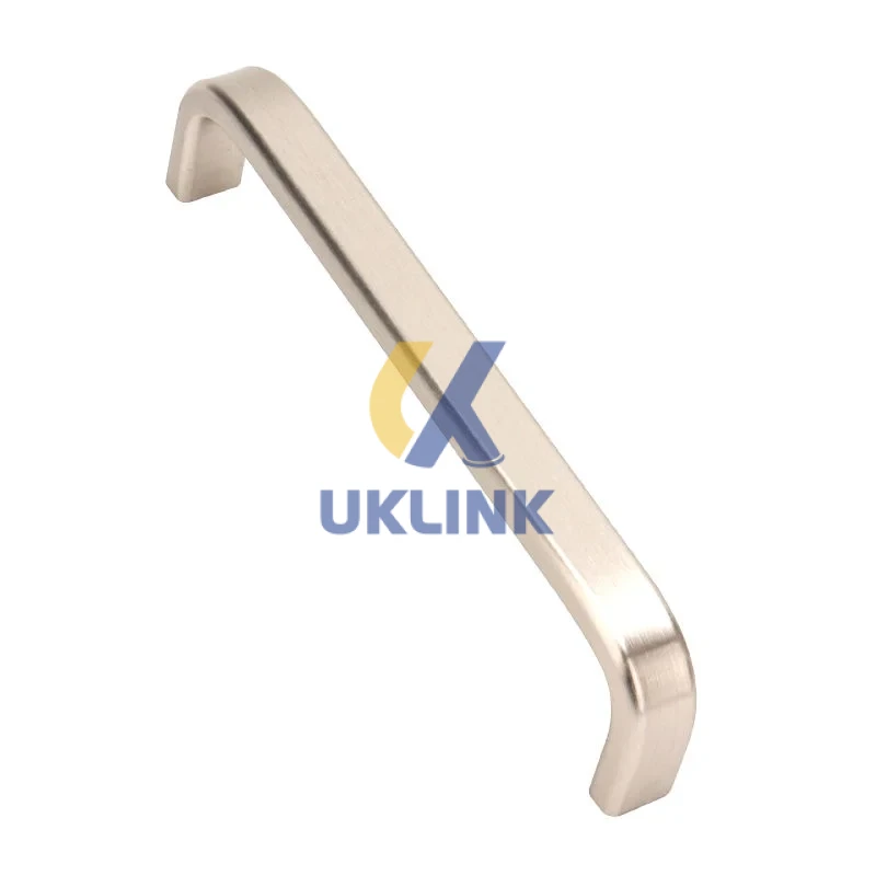 Brushed Stainless Steel D-Shape Cabinet Handles 128mm - Image 2