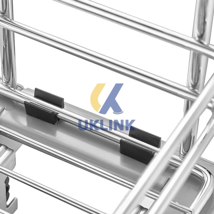 Brushed Stainless Steel Double-Tier Pantry Organizer - Image 3