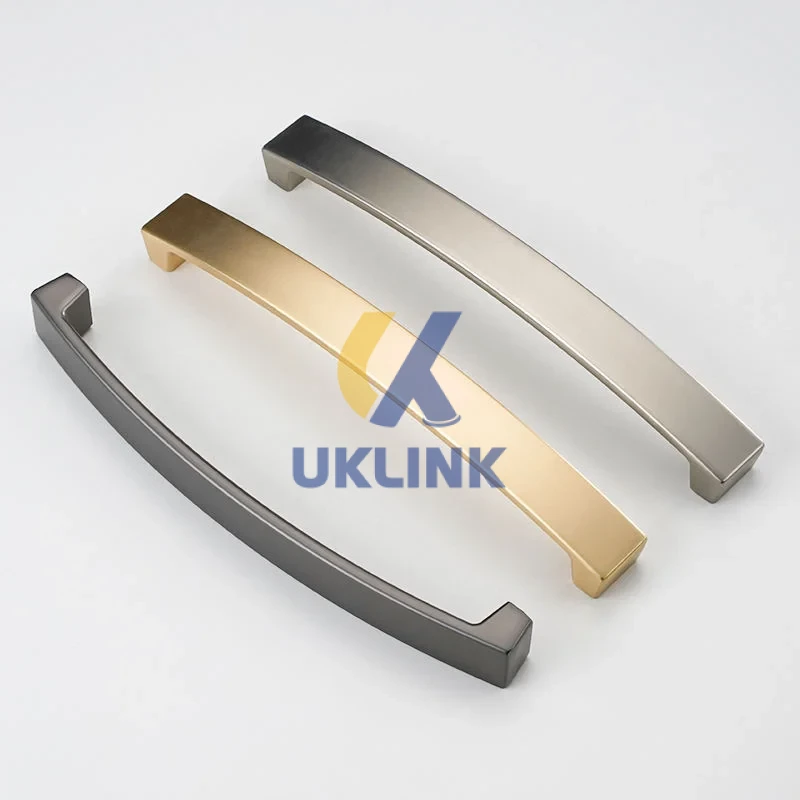 Brushed Stainless Steel Rectangular Cabinet Pull Handle - Image 2