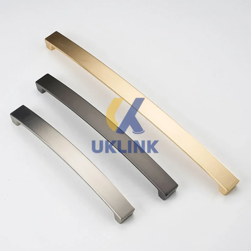 Brushed Stainless Steel Rectangular Cabinet Pull Handle - Image 3