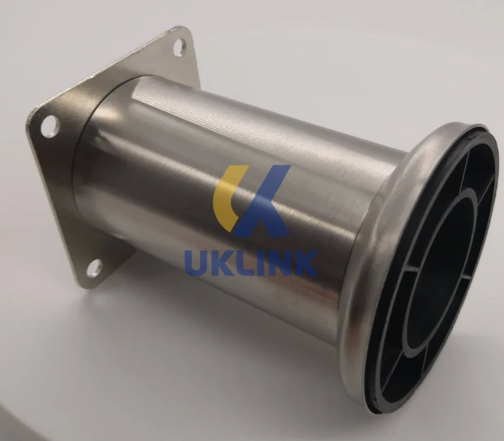 Brushed Stainless Steel Square-Mount Sofa Legs 50–200mm