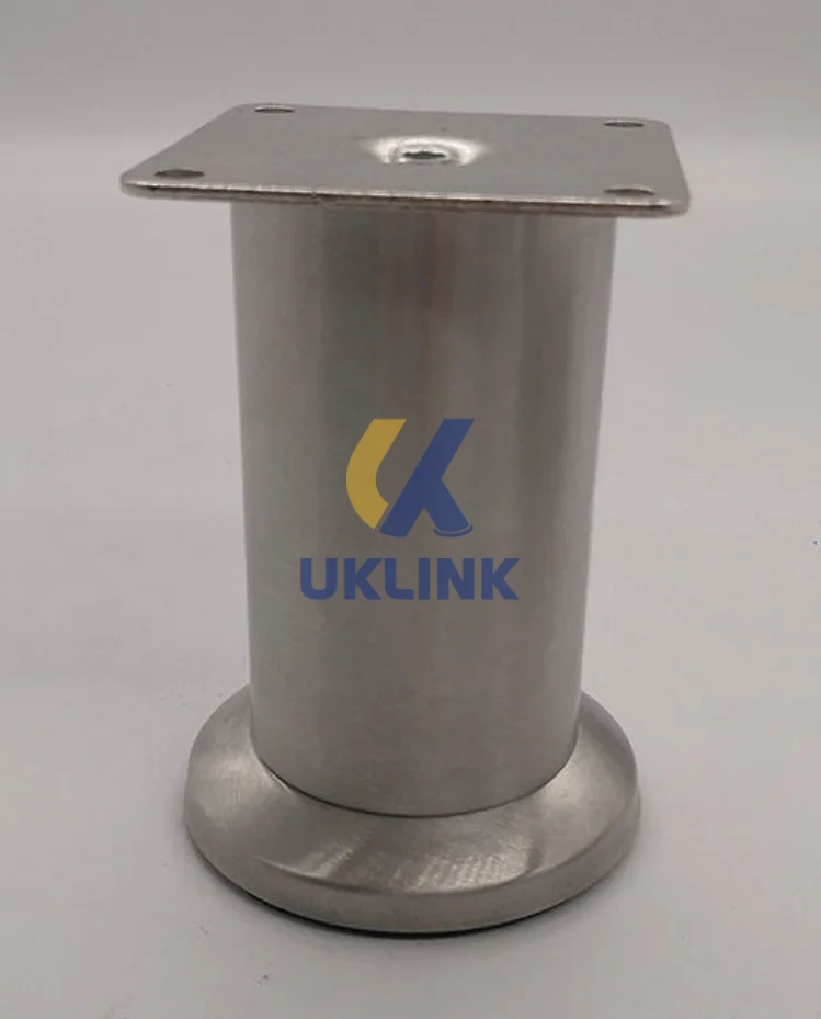 Brushed Stainless Steel Square-Mount Sofa Legs 50–200mm - Image 2