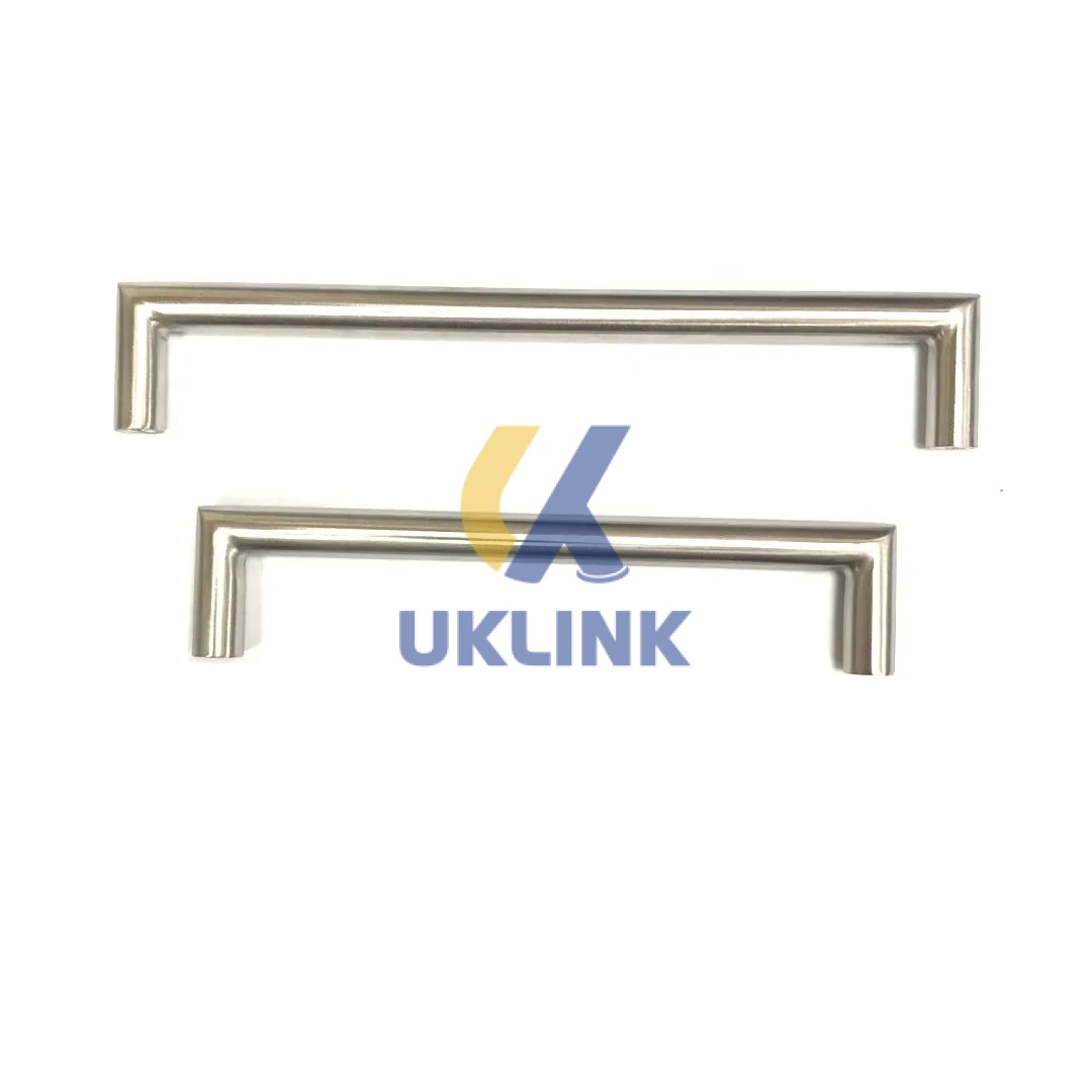 Brushed 304 Stainless Steel Rectangular Bar Pulls – 90°