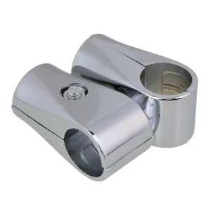 Chrome-Plated Steel Dual-Tube Clamp Connector
