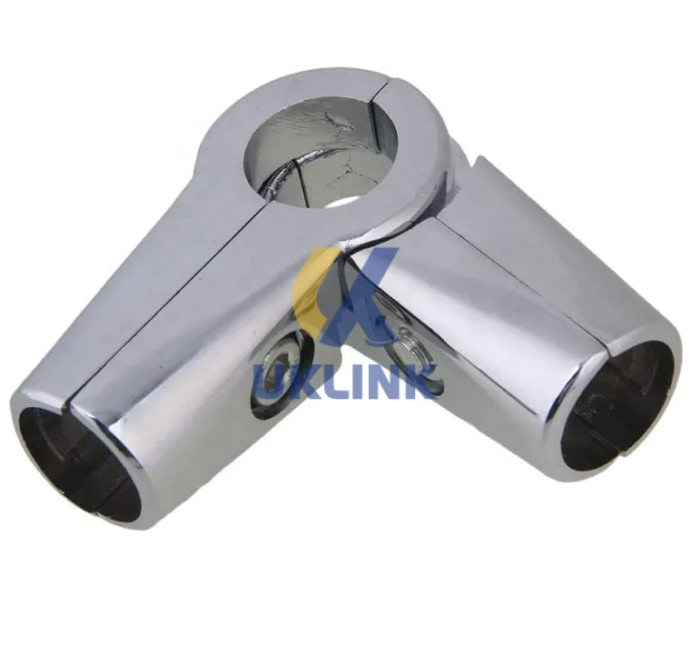 Chrome Steel 3-Way Tube Corner Joint - Image 2