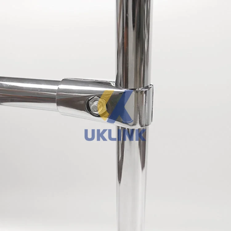 Chrome-Plated Steel Dual-Tube Clamp Connector - Image 3
