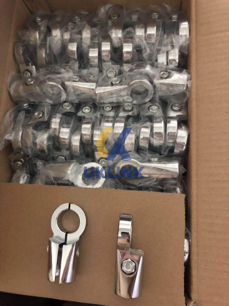 Chrome Steel 3-Way Tube Corner Joint - Image 4