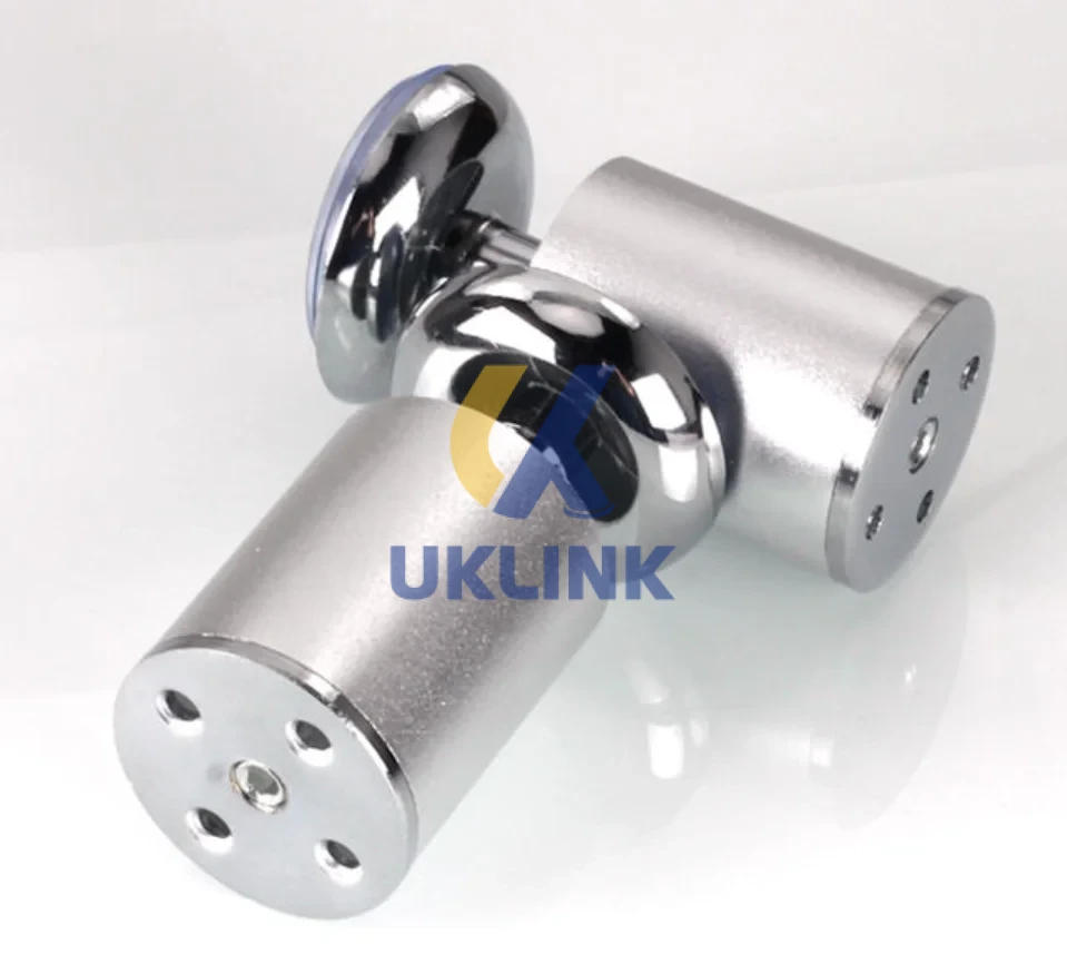 Chrome-Plated Aluminum Cylindrical Leveling Feet 50mm