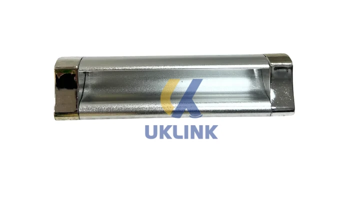 Chrome-Plated Aluminum Rectangular Cabinet Pull 128mm - Image 3