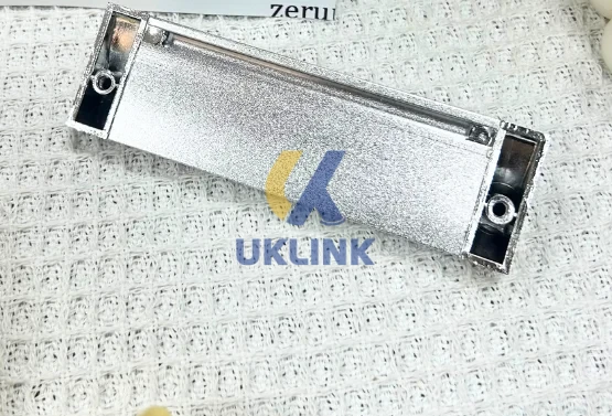 Chrome-Plated Aluminum Rectangular Drawer Pull 128mm
