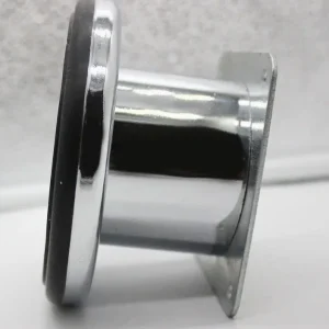 Chrome-Plated Iron Square-Mount Leveling Feet Ø60×H70mm