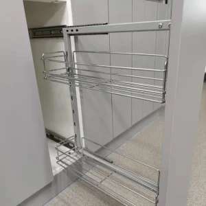 Chrome-Plated Steel Dual-Tier Full-Extension Pull-Out