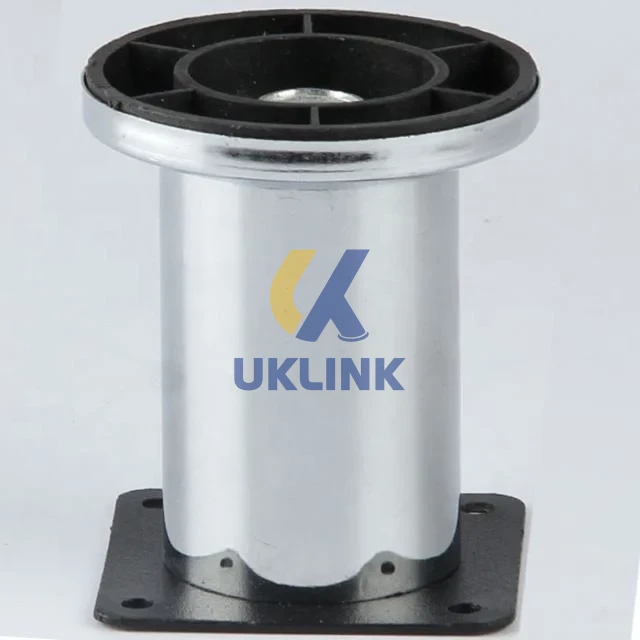 Chrome Steel Fixed Furniture Leg - Image 2