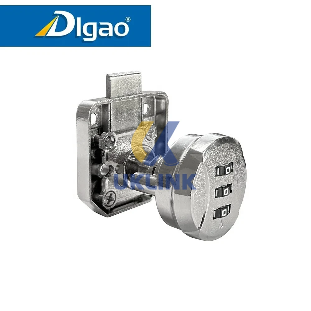 Chrome-Plated Rotary Wardrobe Lock - Image 4