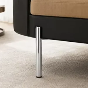Chrome/Gold/Black Powder-Coated Iron Tapered Sofa Legs