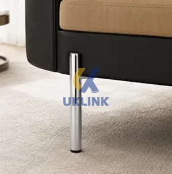 Chrome/Gold/Black Powder-Coated Iron Tapered Sofa Legs