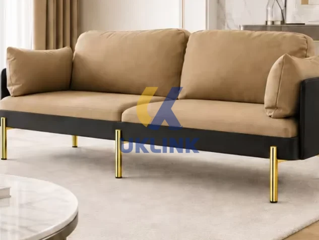 Chrome/Gold/Black Powder-Coated Iron Tapered Sofa Legs - Image 4