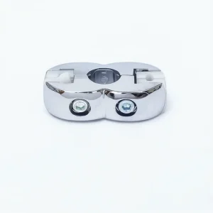 Chrome Oval Rod Clamp Double Screw UKLinkHardware