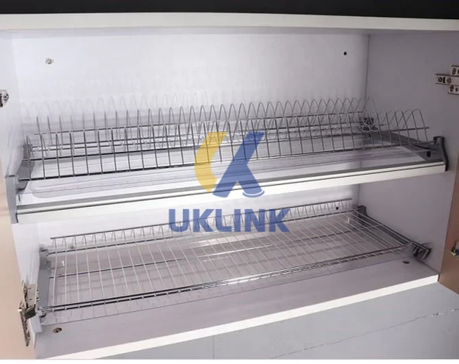 Chrome Wire 2-Tier Cabinet Dish Rack UKLinkHardware