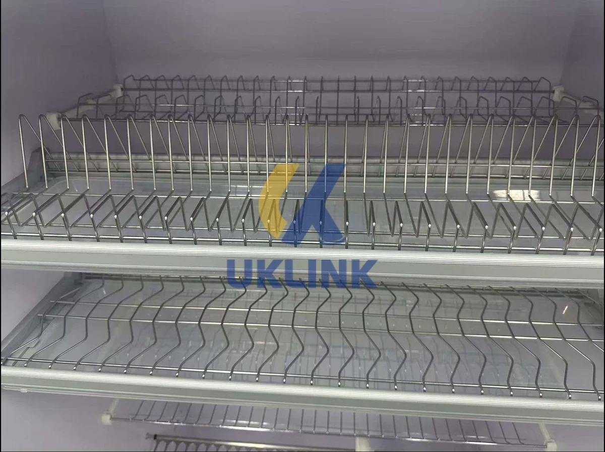 Chrome Wire 2-Tier Cabinet Dish Rack UKLinkHardware - Image 2