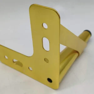 Gold-Plated Steel V-Shaped Sofa Legs with Black Non-Slip