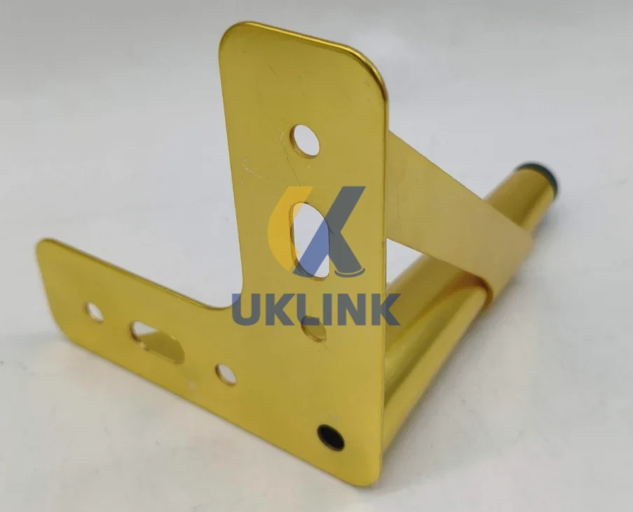 Gold-Plated Steel V-Shaped Sofa Legs with Black Non-Slip