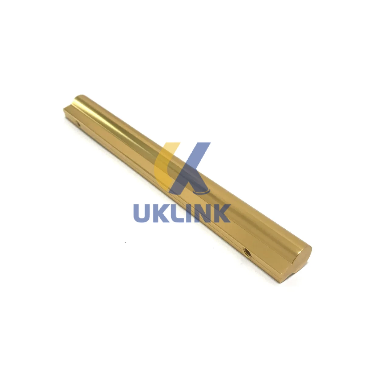 Gold Anodized Aluminum D-Shaped Wardrobe Leg 100mm - Image 3