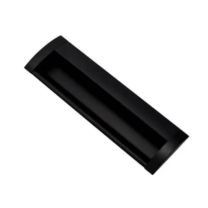 Matte Black Anodized Aluminum U-Channel Cabinet Pull
