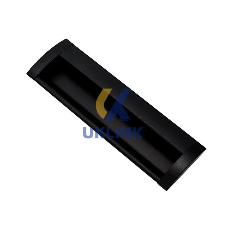Matte Black Anodized Aluminum U-Channel Cabinet Pull