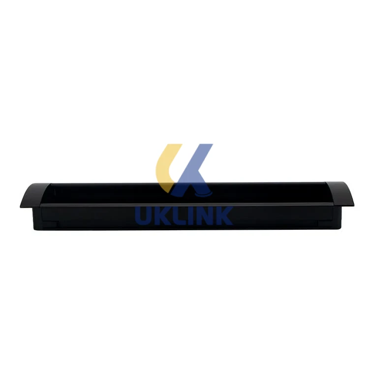Matte Black Anodized Aluminum U-Channel Cabinet Pull - Image 2