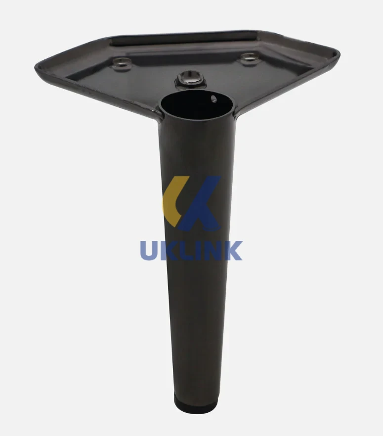Matte Black Powder-Coated Steel Tapered Sofa Legs - Image 2